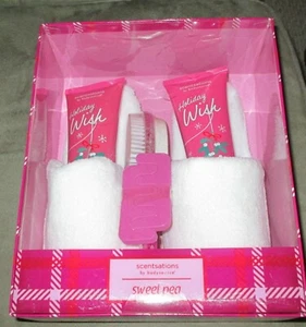 Scentsations Holiday Wish Sweet Pea Bath Gift Set NEW - Picture 1 of 1