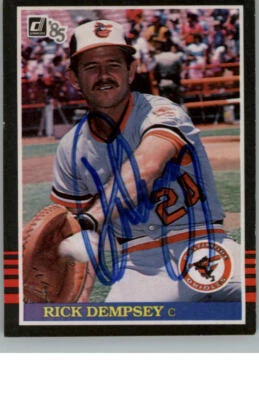 Rick Dempsey  1985 Donruss   #332   Autographed Card - Image 1 of 2