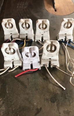 Turn Type Florescent Sockets 8 Pieces - Image 1 of 3