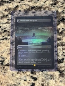MTG Magic the Gathering Secret Lair Borderless Foil Concealed Courtyard Dalek - Picture 1 of 2