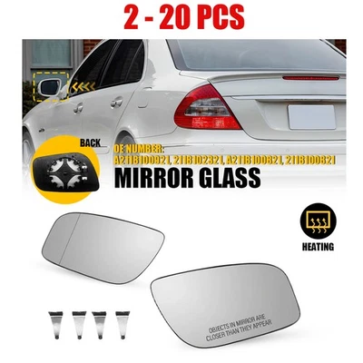 Espelho 2-20X vidro transparente ajuste aquecido Mercedes-Benz E320 E63 E350 E550 E280 07-09 - Imagem 1 de 4