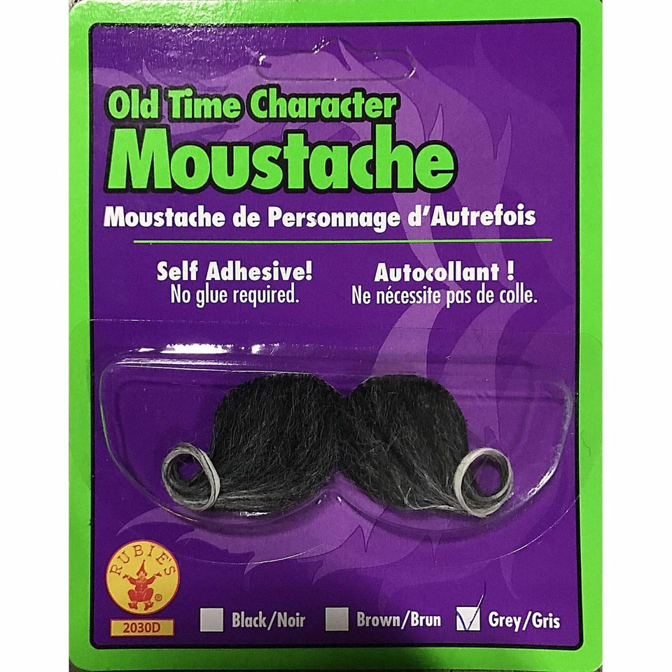 Viejo Traje Vaquero Bandido Western Negro Blanco Hombre Bigote Foto 1 de 1