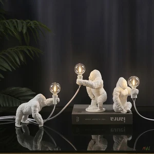 Mini Gorilla Table Lamp LED Decorative Desk Lights Reading lamp Night Light - Picture 1 of 11