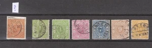 Old German Wurttemberg 1869 - 1874 Lot of used classical stamps - Picture 1 of 2