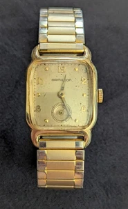 Hamilton Mens Watch 10K GF Carlton Hand Wind 747 Movement RUNNING Vintage c1950 - Picture 1 of 7