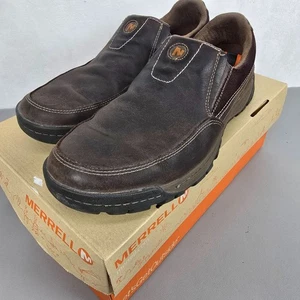 Merrell Traveler Rove Brown Slip-On Casual Loafer Shoes Mens Size 10.5 W/ Box - Picture 1 of 13