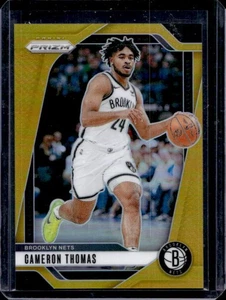 2024-25 Prizm Cameron Thomas Gold #3/10 Nets - Picture 1 of 2