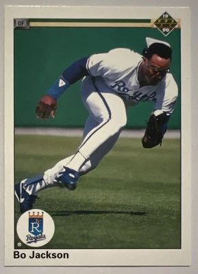 Bo Jackson 1990 cubierta superior sin derechos de autor en la parte posterior error #105 ESE cantidad Foto 1 de 3
