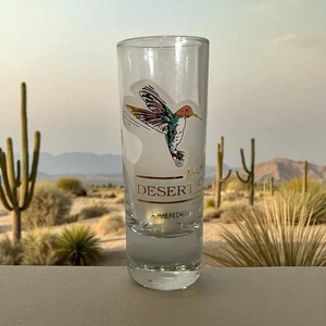 Marriott Desert Springs A Palm Desert Resort And Spa 4” Shot Glass Humming Bird - Picture 1 of 7