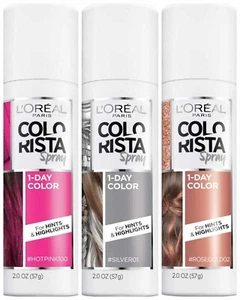 L'Oreal Colorista 1 Day Washable Temporary Hair Color Spray Choice Of Color - Picture 1 of 7