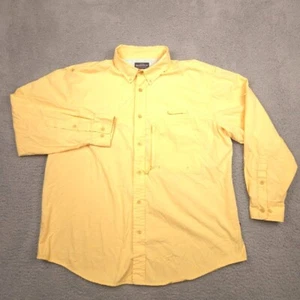 Woolrich Fishing Shirt Mens XL Butter Yellow Vented Outdoor Button-Up - Picture 1 of 11