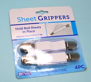 4pc Sheet Grippers New bed strap set - Picture 1 of 2