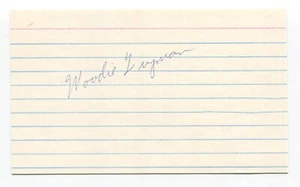 Woodie Fryman Signed Index Card Autographed Baseball MLB '66 Pittsburgh Pirates - Picture 1 of 2