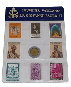Souvenir Vaticano - P.P. Giovanni Paolo II Coin & Stamp Set - Picture 1 of 4