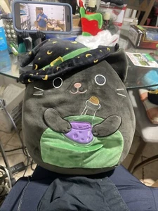 Squishmallow Cleo Cat 12" Witch Hat Potion Halloween - Picture 1 of 4