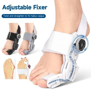 Bunion Corrector Adjustable Hallux Valgus Corrector Orthopedic Toe Separator US - Picture 1 of 14