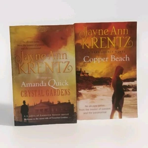 Jayne Ann Krentz, X2 Large Paperback Novels Dark Legacy & Copper Beach, VGC - Picture 1 of 6