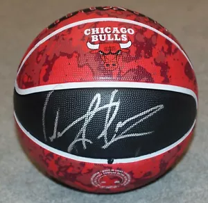 DENNIS RODMAN Signed CHICAGO BULLS Logo NBA Basketball JSA Witness COA WB818653 - Picture 1 of 6