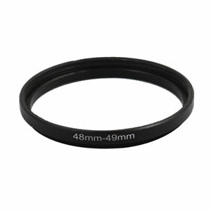 48mm-49mm 48mm to 49mm Step Up Adapter Ring Lens Filter Black for Camera