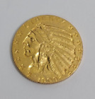 1909 Gold Indian Half Eagle 5 Dollar Coin