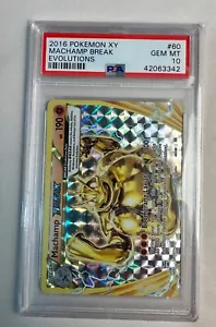 2016 Pokemon XY Evolutions Machamp Break #60 PSA 10 - Picture 1 of 2