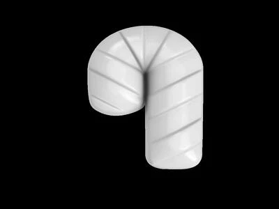 Candy Cane Mold, Bath Bomb Mold, Soap Mold, Chocolate Mold, Craft Mold - Image 1 of 4