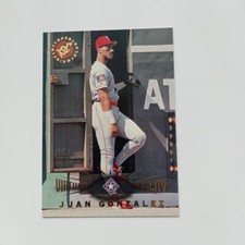 1995 Stadium Club Virtual Reality Juan Gonzalez #74 Texas Rangers