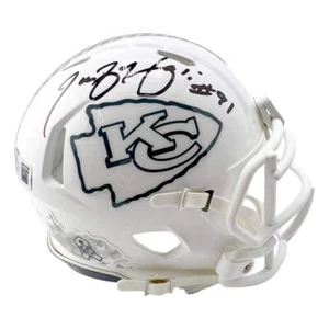 Tamba Hali Signed Kansas City Chiefs Salute to Service 2024 Mini Football Helmet - Picture 1 of 3