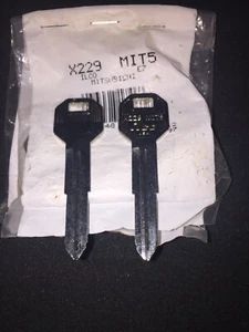 2 NOS Ilco Key Blanks X229 / MIT5 Fits Mitsubishi Chrysler - Bild 1 von 2