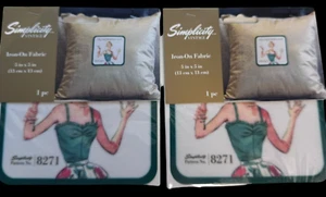 SIMPLICITY Vintage Style Iron On Fabric Needlework Pattern No 8271 Retro 5x5 Lot - Picture 1 of 5
