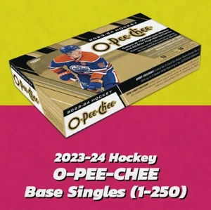 2023-24 O-Pee-Chee Hockey - Base Singles (1-250) PICK FROM LIST - Picture 1 of 86