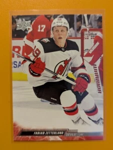Upper Deck serie estesa 2022-23 #586 Fabian Zetterlund - Foto 1 di 2
