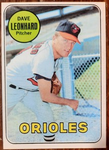 1969 Topps Baseball Dave Leonhard #228 Orioles