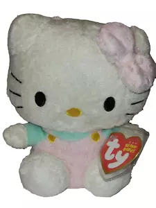 Ty Beanie Baby - HELLO KITTY (PINK FUZZY) 6" NEW MWMTs Plush Stuffed Animal Toy - Picture 1 of 8