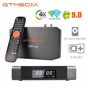 DVB-S2/T2/Kabel Satelliten Empfänger Android Smart TV BOX Receiver CI PLUS + HDD - Bild 1 von 14