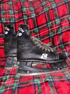 Vintage Eishockey Schlittschuhe schwarz Größe Jugend 5 Winter Schlittschuhe Top Zustand - Bild 1 von 4