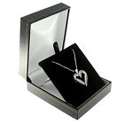 Black Faux Leather Stud Earring Or Pendant Box Display Jewelry Gift Box Classic