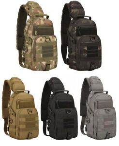 Outdoor Tactical Molle Chest Bag Sling Shoulder Pack Messenger Backpack Travel