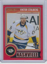 14/15 OPC Nashville Predators Viktor Stalberg Red Redemption card #88