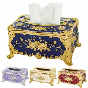Funda para Decoración de Comedor Hogar Caja de Pañuelos Retro Europea Porta Servilletas Estuche de Papel - Imagen 1 de 22