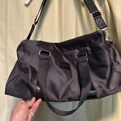 VERSACE Parfums 行李袋背包灰色健身房周末旅行拉链口袋 — 第 1/4 张图片