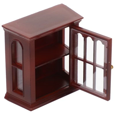  Mini Furniture Miniature Wine Cabinet Miniature Furniture Model Toy Miniature - image 1 of 4