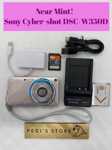 Sony Cyber-shot DSC-W350D Jewel Pink w/ Battery, Charger, SD, Reader Near Mint! - Picture 1 of 11