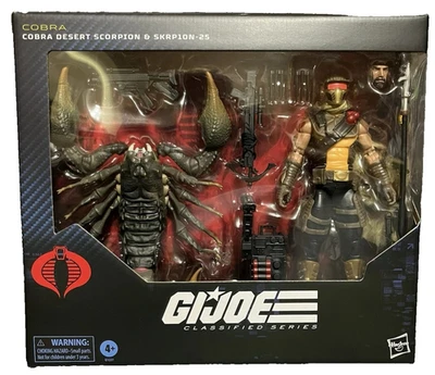 GI JOE CLASIFICADO COBRA DESERT SCORPION & SKRP10N-25 CONJUNTO DE FIGURAS DE LUJO #180. NUEVO Foto 1 de 2