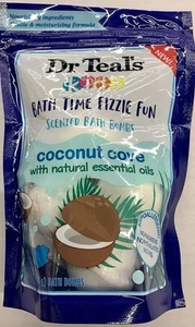 Dr Teal's Kids Fizzies Scented Bath Bombs Coconut Cove, 4 Little Bombs - Picture 1 of 1