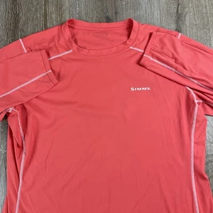 Camicia Simms Fishing SolarFlex manica lunga donna XL rosa corallo "cacciatore di trote" - Foto 1 di 16