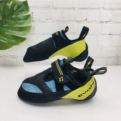 Zapatos de escalada en roca Evolv Trax X1 para hombre talla US 7/UK 6/EU 39,5 negro verde azul Foto 1 de 4