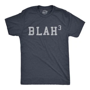 Hombre Blah Cubed T Shirt Funny Sarcastic Math Joke Text Graphic Novelty Tee For - Imagen 1 de 7