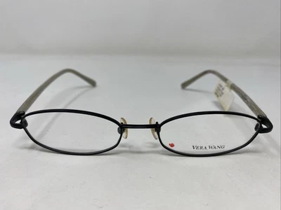 Vera Wang 日本 V137 BK 47-17-135 黑色貂皮全边眼镜框 QS76 — 第 1/4 张图片