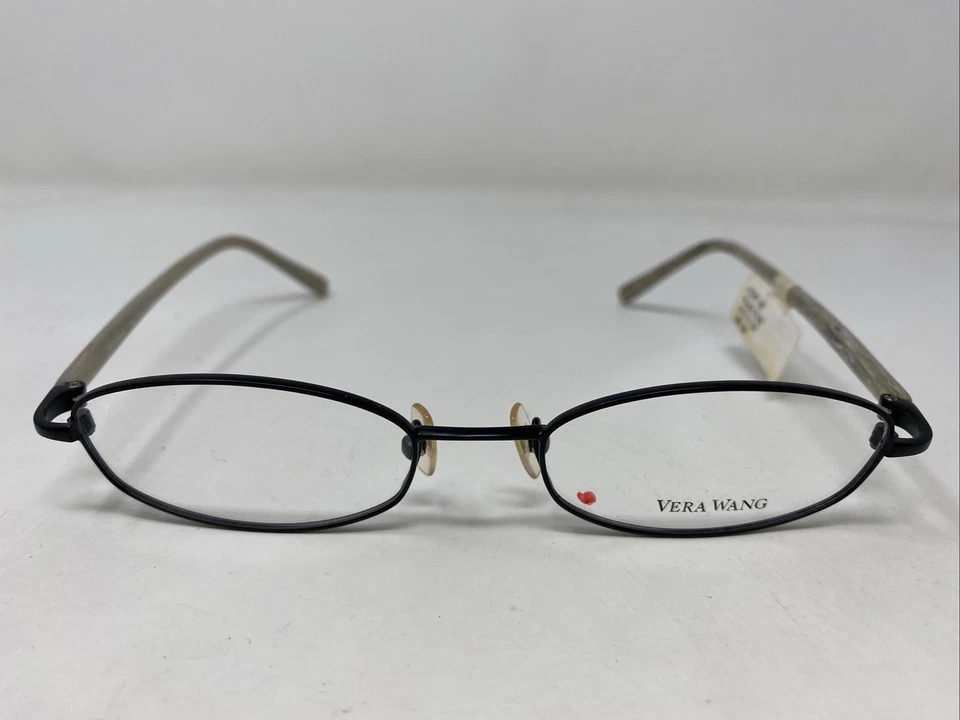 Vera Wang 日本 V137 BK 47-17-135 黑色貂皮全边眼镜框 QS76 — 第 1/4 张图片